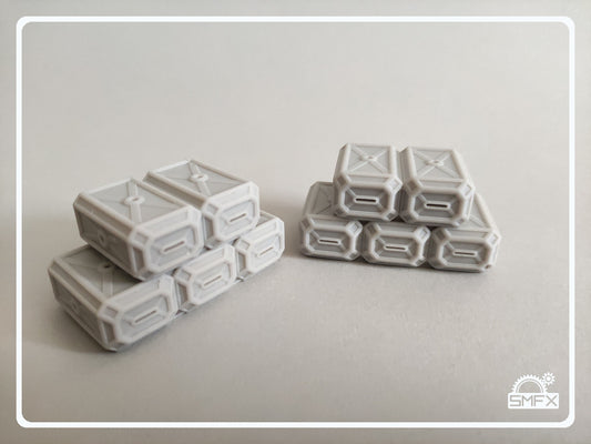 Octagonal Crate - Stacked Pyramid