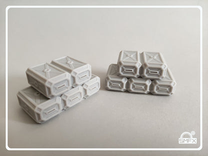 Octagonal Crate - Stacked Pyramid